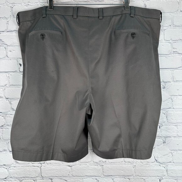 Brooks Brothers Men's 9" Advantage Chino® Pleated Front Shorts Size W48 Dk. Grey - Picture 5 of 13